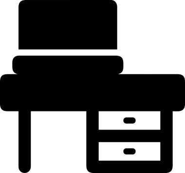 Şeffaf arkaplan ile PNG biçiminde bilgisayar logosu simgesi. Teknoloji markaları, bilişim hizmetleri, web geliştirme veya dijital ürünler için uygun minimalist siyah-beyaz tasarım. Çok yönlü markalaşma ve arayüz kullanımı için temiz ve modern sembol