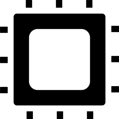 Şeffaf arkaplan ile PNG biçiminde bilgisayar logosu simgesi. Teknoloji markaları, bilişim hizmetleri, web geliştirme veya dijital ürünler için uygun minimalist siyah-beyaz tasarım. Çok yönlü markalaşma ve arayüz kullanımı için temiz ve modern sembol