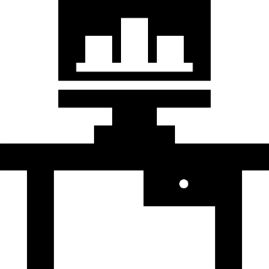 Şeffaf arkaplan ile PNG biçiminde bilgisayar logosu simgesi. Teknoloji markaları, bilişim hizmetleri, web geliştirme veya dijital ürünler için uygun minimalist siyah-beyaz tasarım. Çok yönlü markalaşma ve arayüz kullanımı için temiz ve modern sembol