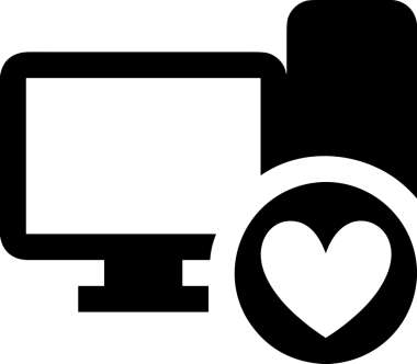 Şeffaf arkaplan ile PNG biçiminde bilgisayar logosu simgesi. Teknoloji markaları, bilişim hizmetleri, web geliştirme veya dijital ürünler için uygun minimalist siyah-beyaz tasarım. Çok yönlü markalaşma ve arayüz kullanımı için temiz ve modern sembol