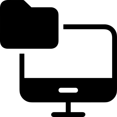 Şeffaf arkaplan ile PNG biçiminde bilgisayar logosu simgesi. Teknoloji markaları, bilişim hizmetleri, web geliştirme veya dijital ürünler için uygun minimalist siyah-beyaz tasarım. Çok yönlü markalaşma ve arayüz kullanımı için temiz ve modern sembol