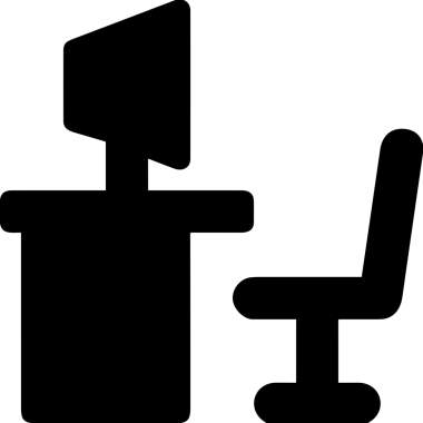 Şeffaf arkaplan ile PNG biçiminde bilgisayar logosu simgesi. Teknoloji markaları, bilişim hizmetleri, web geliştirme veya dijital ürünler için uygun minimalist siyah-beyaz tasarım. Çok yönlü markalaşma ve arayüz kullanımı için temiz ve modern sembol