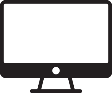 Şeffaf arkaplan ile PNG biçiminde bilgisayar logosu simgesi. Teknoloji markaları, bilişim hizmetleri, web geliştirme veya dijital ürünler için uygun minimalist siyah-beyaz tasarım. Çok yönlü markalaşma ve arayüz kullanımı için temiz ve modern sembol