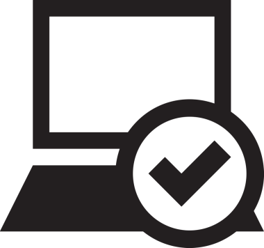 Şeffaf arkaplan ile PNG biçiminde bilgisayar logosu simgesi. Teknoloji markaları, bilişim hizmetleri, web geliştirme veya dijital ürünler için uygun minimalist siyah-beyaz tasarım. Çok yönlü markalaşma ve arayüz kullanımı için temiz ve modern sembol