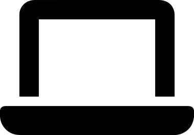 Şeffaf arkaplan ile PNG biçiminde bilgisayar logosu simgesi. Teknoloji markaları, bilişim hizmetleri, web geliştirme veya dijital ürünler için uygun minimalist siyah-beyaz tasarım. Çok yönlü markalaşma ve arayüz kullanımı için temiz ve modern sembol