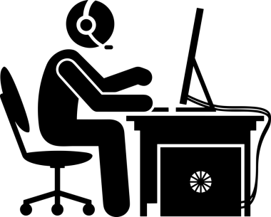 Şeffaf arkaplan ile PNG biçiminde bilgisayar logosu simgesi. Teknoloji markaları, bilişim hizmetleri, web geliştirme veya dijital ürünler için uygun minimalist siyah-beyaz tasarım. Çok yönlü markalaşma ve arayüz kullanımı için temiz ve modern sembol