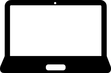 Şeffaf arkaplan ile PNG biçiminde bilgisayar logosu simgesi. Teknoloji markaları, bilişim hizmetleri, web geliştirme veya dijital ürünler için uygun minimalist siyah-beyaz tasarım. Çok yönlü markalaşma ve arayüz kullanımı için temiz ve modern sembol