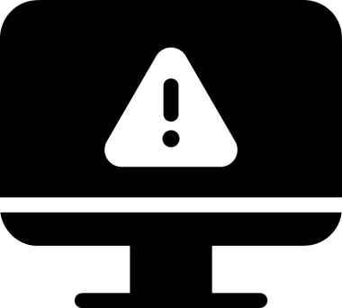 Şeffaf arkaplan ile PNG biçiminde bilgisayar logosu simgesi. Teknoloji markaları, bilişim hizmetleri, web geliştirme veya dijital ürünler için uygun minimalist siyah-beyaz tasarım. Çok yönlü markalaşma ve arayüz kullanımı için temiz ve modern sembol
