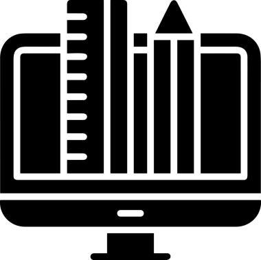 Şeffaf arkaplan ile PNG biçiminde bilgisayar logosu simgesi. Teknoloji markaları, bilişim hizmetleri, web geliştirme veya dijital ürünler için uygun minimalist siyah-beyaz tasarım. Çok yönlü markalaşma ve arayüz kullanımı için temiz ve modern sembol