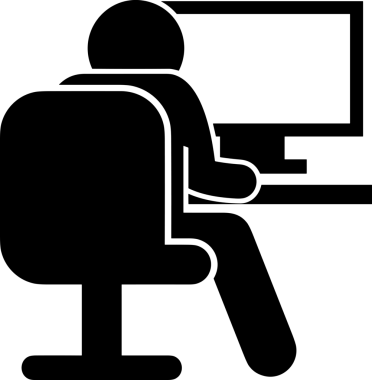 Şeffaf arkaplan ile PNG biçiminde bilgisayar logosu simgesi. Teknoloji markaları, bilişim hizmetleri, web geliştirme veya dijital ürünler için uygun minimalist siyah-beyaz tasarım. Çok yönlü markalaşma ve arayüz kullanımı için temiz ve modern sembol