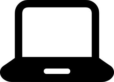 Şeffaf arkaplan ile PNG biçiminde bilgisayar logosu simgesi. Teknoloji markaları, bilişim hizmetleri, web geliştirme veya dijital ürünler için uygun minimalist siyah-beyaz tasarım. Çok yönlü markalaşma ve arayüz kullanımı için temiz ve modern sembol