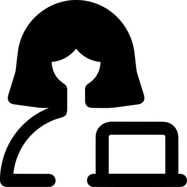 Şeffaf arkaplan ile PNG biçiminde bilgisayar logosu simgesi. Teknoloji markaları, bilişim hizmetleri, web geliştirme veya dijital ürünler için uygun minimalist siyah-beyaz tasarım. Çok yönlü markalaşma ve arayüz kullanımı için temiz ve modern sembol