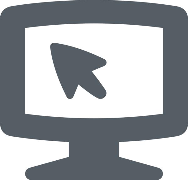 Şeffaf arkaplan ile PNG biçiminde bilgisayar logosu simgesi. Teknoloji markaları, bilişim hizmetleri, web geliştirme veya dijital ürünler için uygun minimalist siyah-beyaz tasarım. Çok yönlü markalaşma ve arayüz kullanımı için temiz ve modern sembol