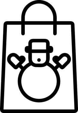 E-Ticaret, Perakende Uygulaması, Çevrimiçi Mağaza ve UI Tasarım Kullanımı için Alışveriş Simgesi Simgesi PNG Resmi