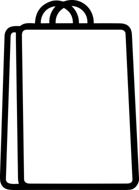 E-Ticaret, Perakende Uygulaması, Çevrimiçi Mağaza ve UI Tasarım Kullanımı için Alışveriş Simgesi Simgesi PNG Resmi