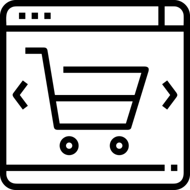 E-Ticaret, Perakende Uygulaması, Çevrimiçi Mağaza ve UI Tasarım Kullanımı için Alışveriş Simgesi Simgesi PNG Resmi