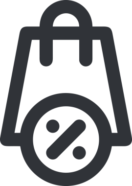 E-Ticaret, Perakende Uygulaması, Çevrimiçi Mağaza ve UI Tasarım Kullanımı için Alışveriş Simgesi Simgesi PNG Resmi