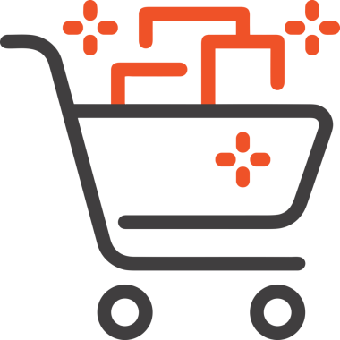 E-Ticaret, Perakende Uygulaması, Çevrimiçi Mağaza ve UI Tasarım Kullanımı için Alışveriş Simgesi Simgesi PNG Resmi