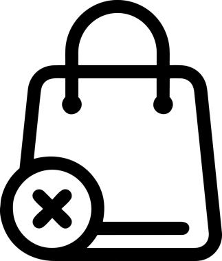 E-Ticaret, Perakende Uygulaması, Çevrimiçi Mağaza ve UI Tasarım Kullanımı için Alışveriş Simgesi Simgesi PNG Resmi