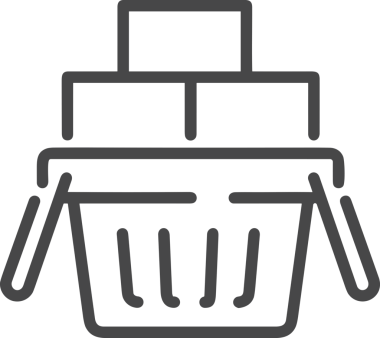 E-Ticaret, Perakende Uygulaması, Çevrimiçi Mağaza ve UI Tasarım Kullanımı için Alışveriş Simgesi Simgesi PNG Resmi