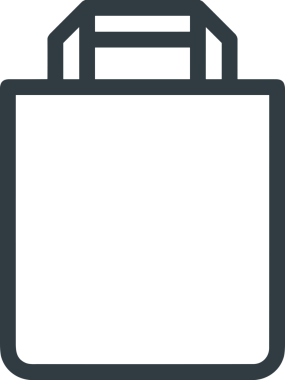 E-Ticaret, Perakende Uygulaması, Çevrimiçi Mağaza ve UI Tasarım Kullanımı için Alışveriş Simgesi Simgesi PNG Resmi