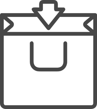 E-Ticaret, Perakende Uygulaması, Çevrimiçi Mağaza ve UI Tasarım Kullanımı için Alışveriş Simgesi Simgesi PNG Resmi