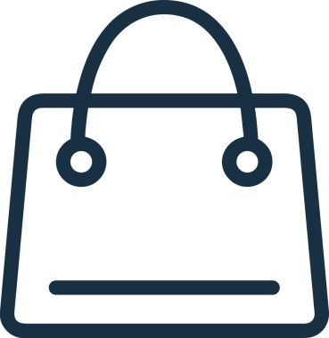 E-Ticaret, Perakende Uygulaması, Çevrimiçi Mağaza ve UI Tasarım Kullanımı için Alışveriş Simgesi Simgesi PNG Resmi