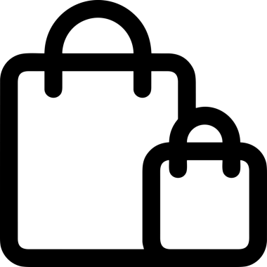 E-Ticaret, Perakende Uygulaması, Çevrimiçi Mağaza ve UI Tasarım Kullanımı için Alışveriş Simgesi Simgesi PNG Resmi