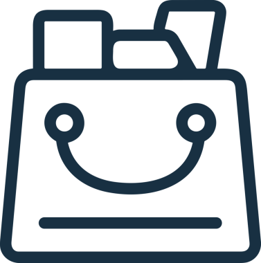 E-Ticaret, Perakende Uygulaması, Çevrimiçi Mağaza ve UI Tasarım Kullanımı için Alışveriş Simgesi Simgesi PNG Resmi