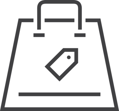 E-Ticaret, Perakende Uygulaması, Çevrimiçi Mağaza ve UI Tasarım Kullanımı için Alışveriş Simgesi Simgesi PNG Resmi