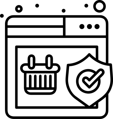E-Ticaret, Perakende Uygulaması, Çevrimiçi Mağaza ve UI Tasarım Kullanımı için Alışveriş Simgesi Simgesi PNG Resmi