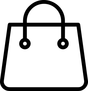 E-Ticaret, Perakende Uygulaması, Çevrimiçi Mağaza ve UI Tasarım Kullanımı için Alışveriş Simgesi Simgesi PNG Resmi