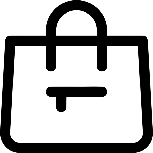 E-Ticaret, Perakende Uygulaması, Çevrimiçi Mağaza ve UI Tasarım Kullanımı için Alışveriş Simgesi Simgesi PNG Resmi