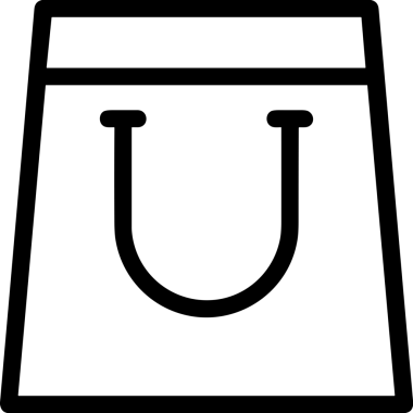 E-Ticaret, Perakende Uygulaması, Çevrimiçi Mağaza ve UI Tasarım Kullanımı için Alışveriş Simgesi Simgesi PNG Resmi
