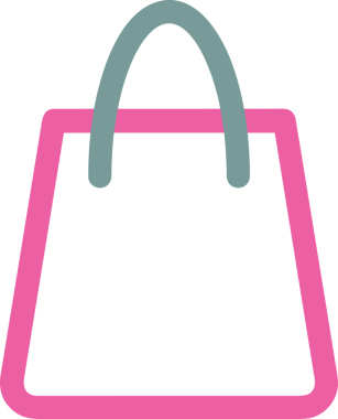 E-Ticaret, Perakende Uygulaması, Çevrimiçi Mağaza ve UI Tasarım Kullanımı için Alışveriş Simgesi Simgesi PNG Resmi