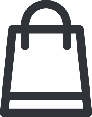 E-Ticaret, Perakende Uygulaması, Çevrimiçi Mağaza ve UI Tasarım Kullanımı için Alışveriş Simgesi Simgesi PNG Resmi