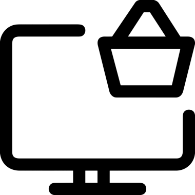 E-Ticaret, Perakende Uygulaması, Çevrimiçi Mağaza ve UI Tasarım Kullanımı için Alışveriş Simgesi Simgesi PNG Resmi