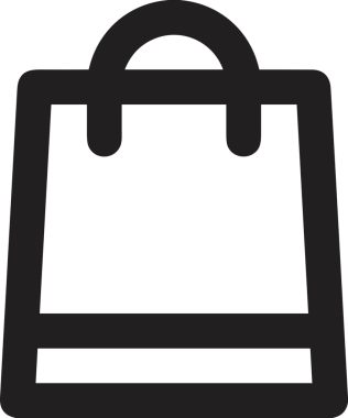 E-Ticaret, Perakende Uygulaması, Çevrimiçi Mağaza ve UI Tasarım Kullanımı için Alışveriş Simgesi Simgesi PNG Resmi