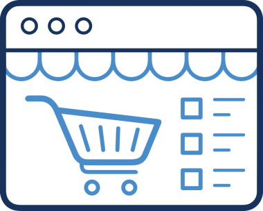 E-Ticaret, Perakende Uygulaması, Çevrimiçi Mağaza ve UI Tasarım Kullanımı için Alışveriş Simgesi Simgesi PNG Resmi