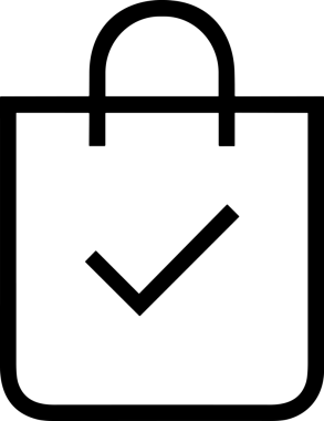E-Ticaret, Perakende Uygulaması, Çevrimiçi Mağaza ve UI Tasarım Kullanımı için Alışveriş Simgesi Simgesi PNG Resmi