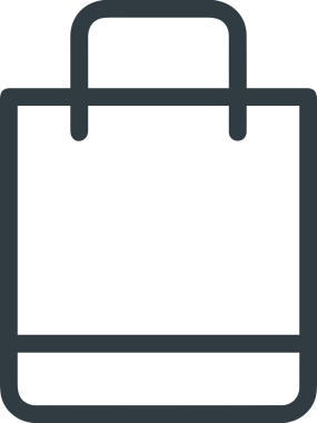 E-Ticaret, Perakende Uygulaması, Çevrimiçi Mağaza ve UI Tasarım Kullanımı için Alışveriş Simgesi Simgesi PNG Resmi