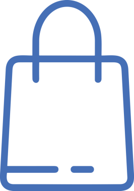 E-Ticaret, Perakende Uygulaması, Çevrimiçi Mağaza ve UI Tasarım Kullanımı için Alışveriş Simgesi Simgesi PNG Resmi