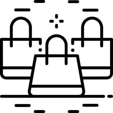 E-Ticaret, Perakende Uygulaması, Çevrimiçi Mağaza ve UI Tasarım Kullanımı için Alışveriş Simgesi Simgesi PNG Resmi