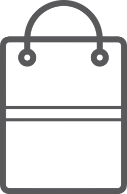 E-Ticaret, Perakende Uygulaması, Çevrimiçi Mağaza ve UI Tasarım Kullanımı için Alışveriş Simgesi Simgesi PNG Resmi