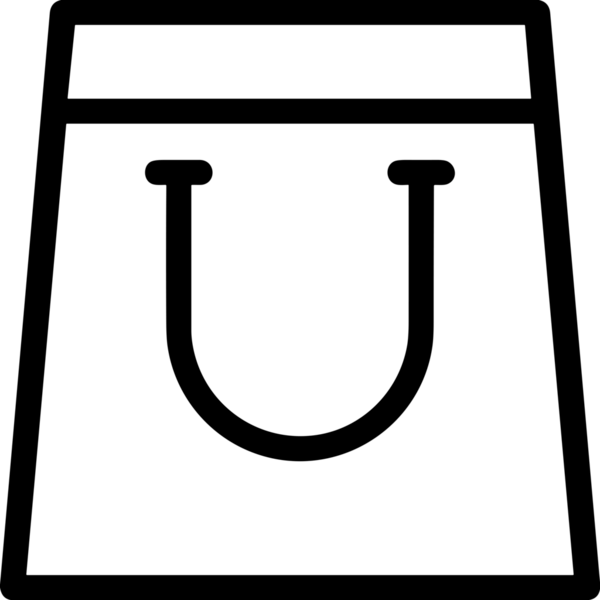 E-Ticaret, Perakende Uygulaması, Çevrimiçi Mağaza ve UI Tasarım Kullanımı için Alışveriş Simgesi Simgesi PNG Resmi