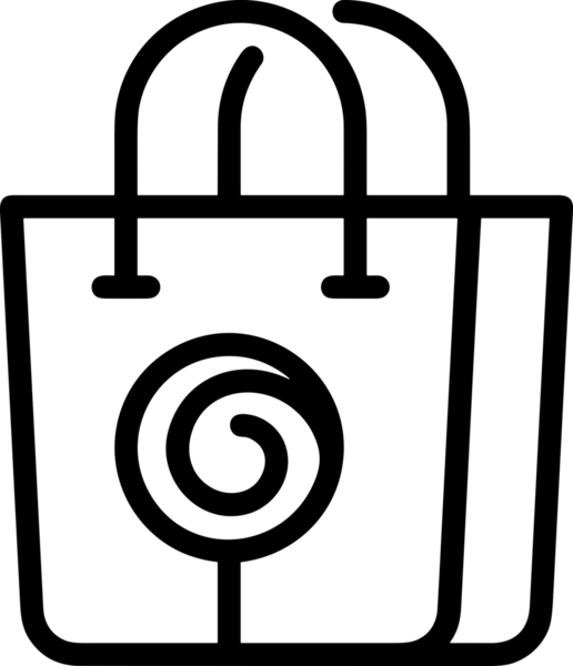 E-Ticaret, Perakende Uygulaması, Çevrimiçi Mağaza ve UI Tasarım Kullanımı için Alışveriş Simgesi Simgesi PNG Resmi