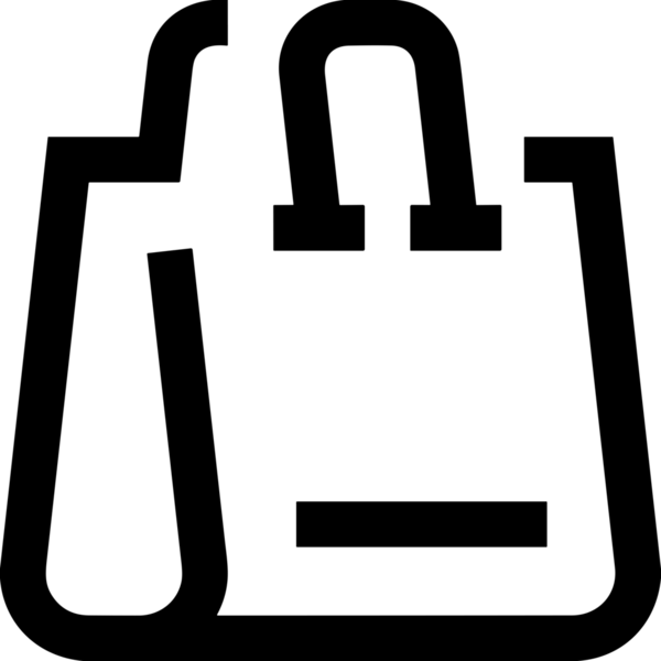 E-Ticaret, Perakende Uygulaması, Çevrimiçi Mağaza ve UI Tasarım Kullanımı için Alışveriş Simgesi Simgesi PNG Resmi