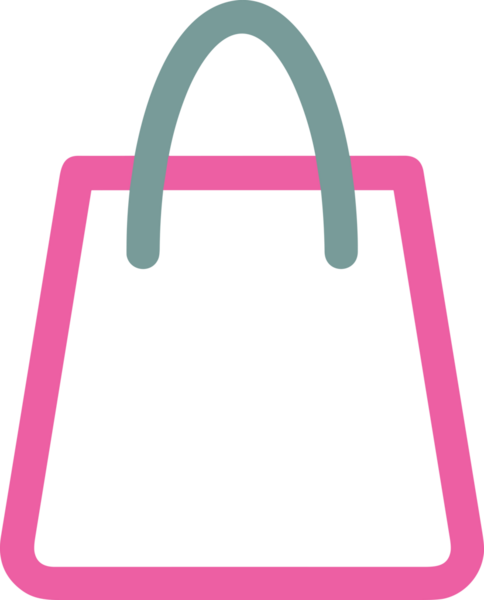 E-Ticaret, Perakende Uygulaması, Çevrimiçi Mağaza ve UI Tasarım Kullanımı için Alışveriş Simgesi Simgesi PNG Resmi