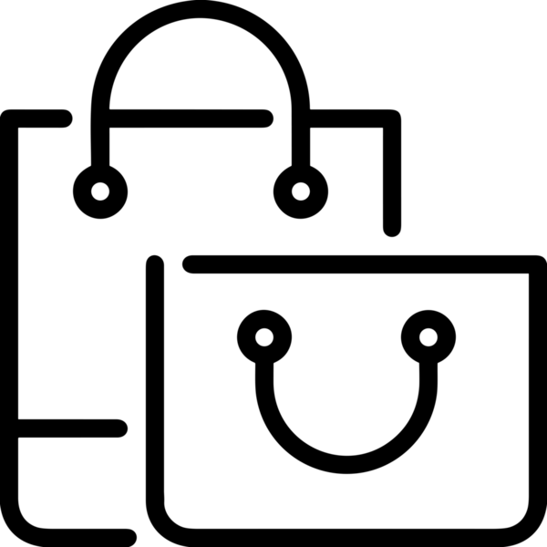 E-Ticaret, Perakende Uygulaması, Çevrimiçi Mağaza ve UI Tasarım Kullanımı için Alışveriş Simgesi Simgesi PNG Resmi