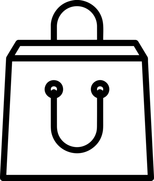 E-Ticaret, Perakende Uygulaması, Çevrimiçi Mağaza ve UI Tasarım Kullanımı için Alışveriş Simgesi Simgesi PNG Resmi